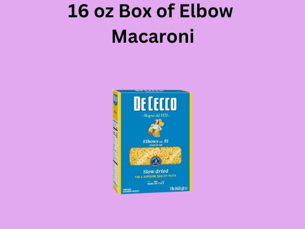 16 oz Box of Elbow Macaroni