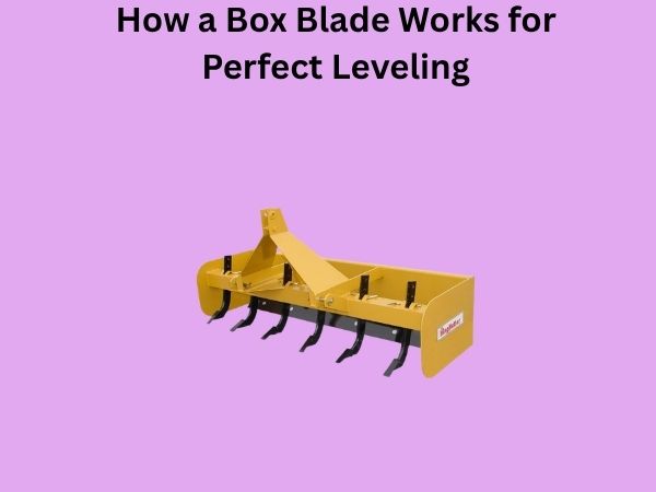How a Box Blade Works for Perfect Leveling