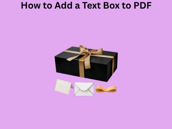 How to Add a Text Box to PDF