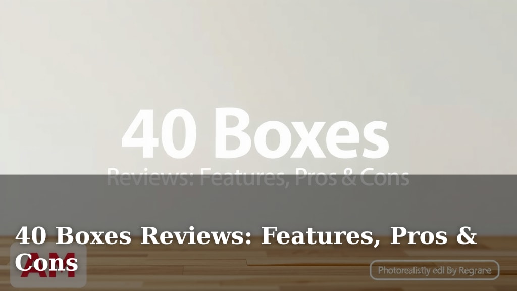 40 Boxes Reviews: Features, Pros & Cons