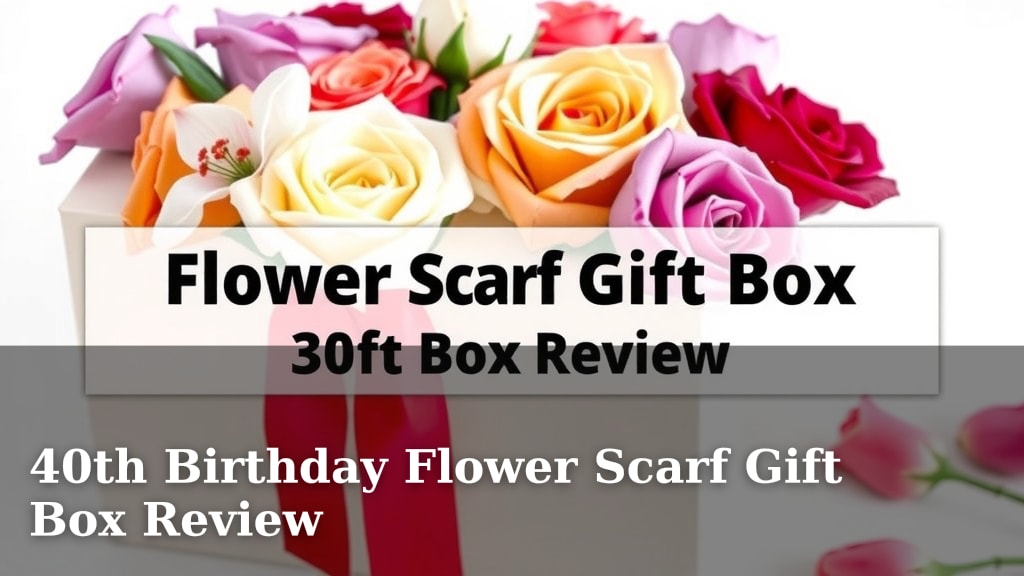 40th Birthday Flower Scarf Gift Box Review