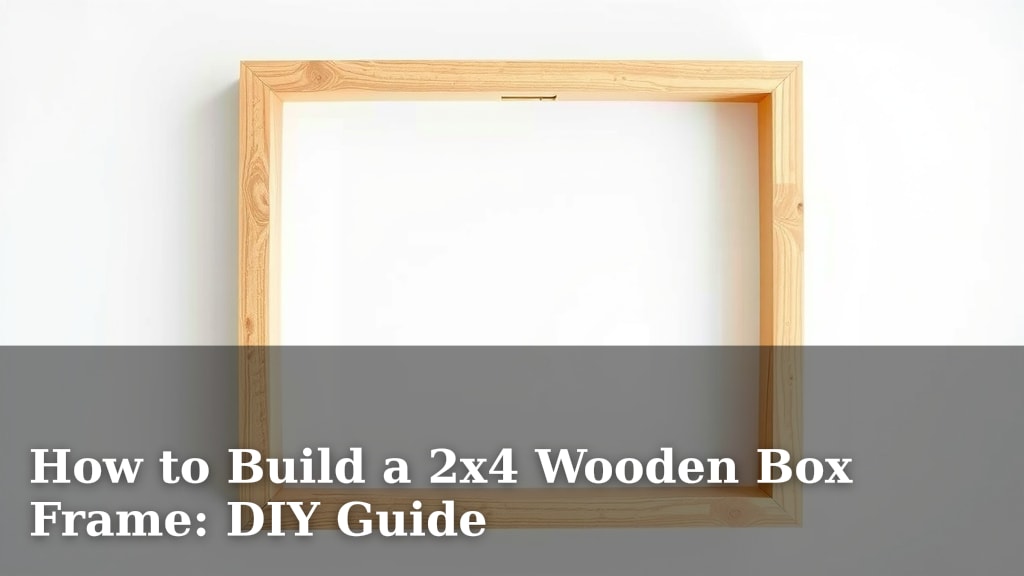 How to Build a 2x4 Wooden Box Frame: DIY Guide