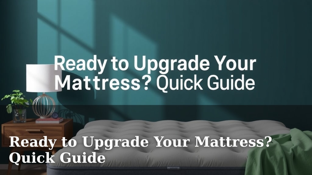 Ready to Upgrade Your Mattress? Quick Guide