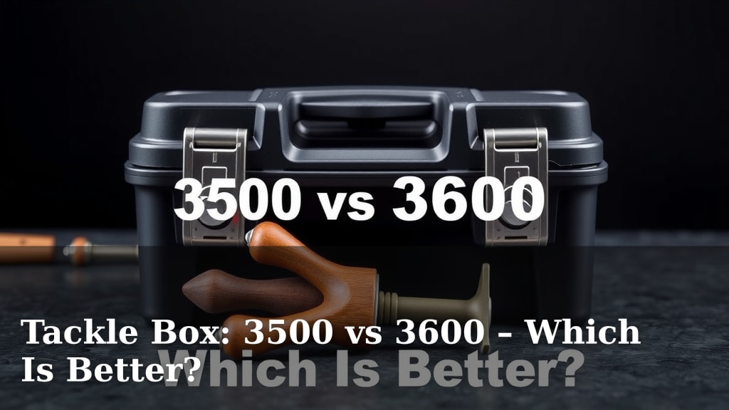 Tackle Box: 3500 vs 3600 – Which Is Better?