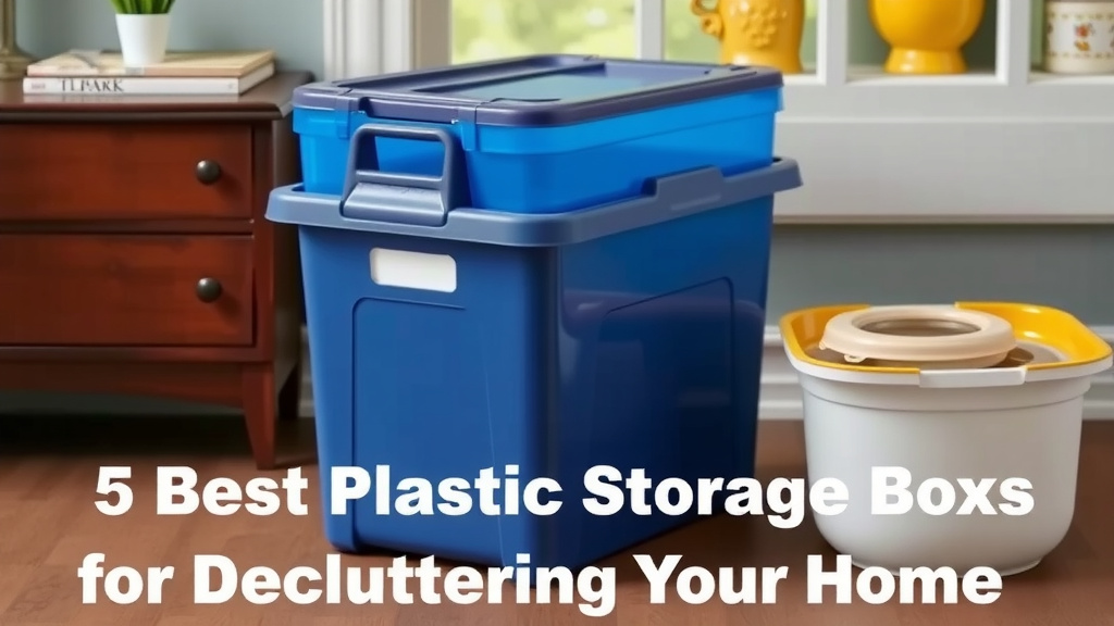 Top-Rated Plastic Storage Boxes for Decluttering Your Home