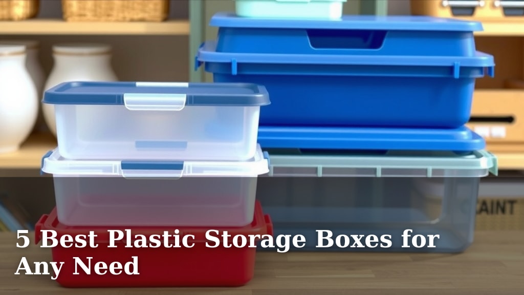 5 Best Plastic Storage Boxes for Any Need