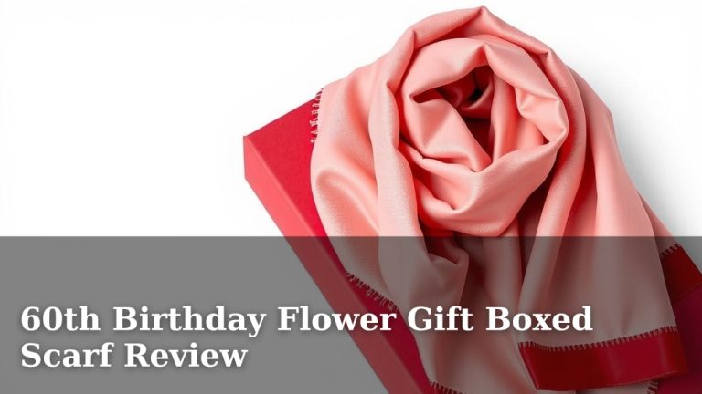 60th Birthday Flower Gift Boxed Scarf Review