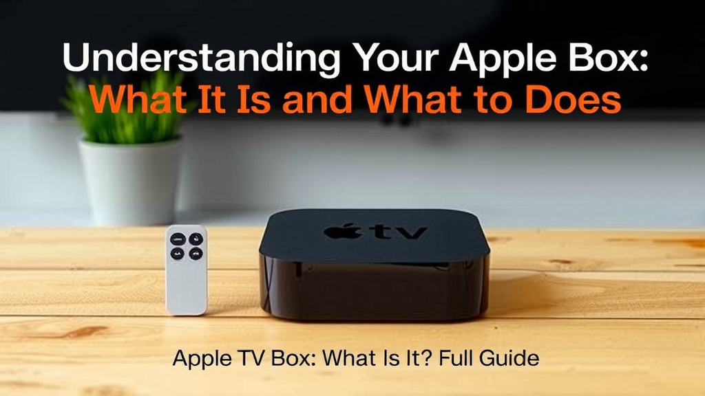Understanding Your Apple TV Box: What It Is and What It Does