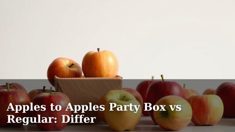 Apples to Apples Party Box vs Regular: Differ