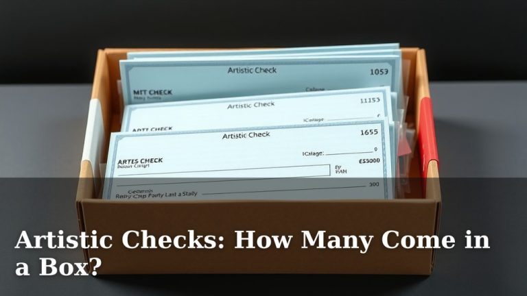 Artistic Checks: How Many Come in a Box?
