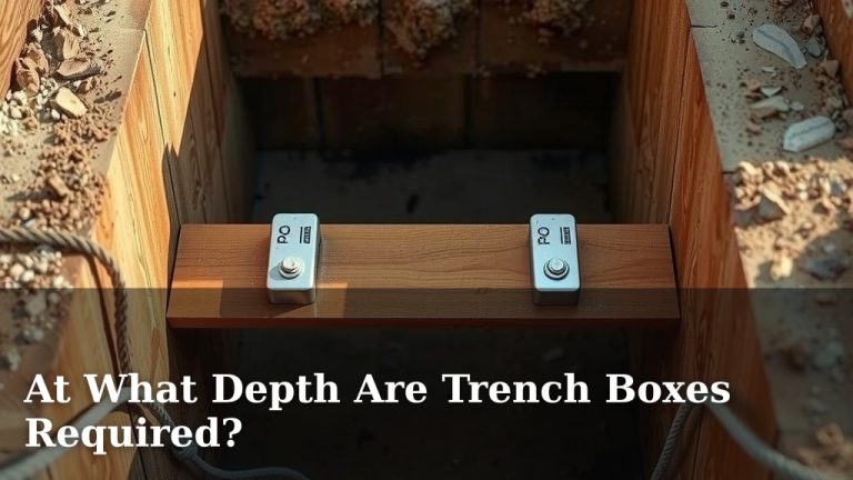 At What Depth Are Trench Boxes Required?